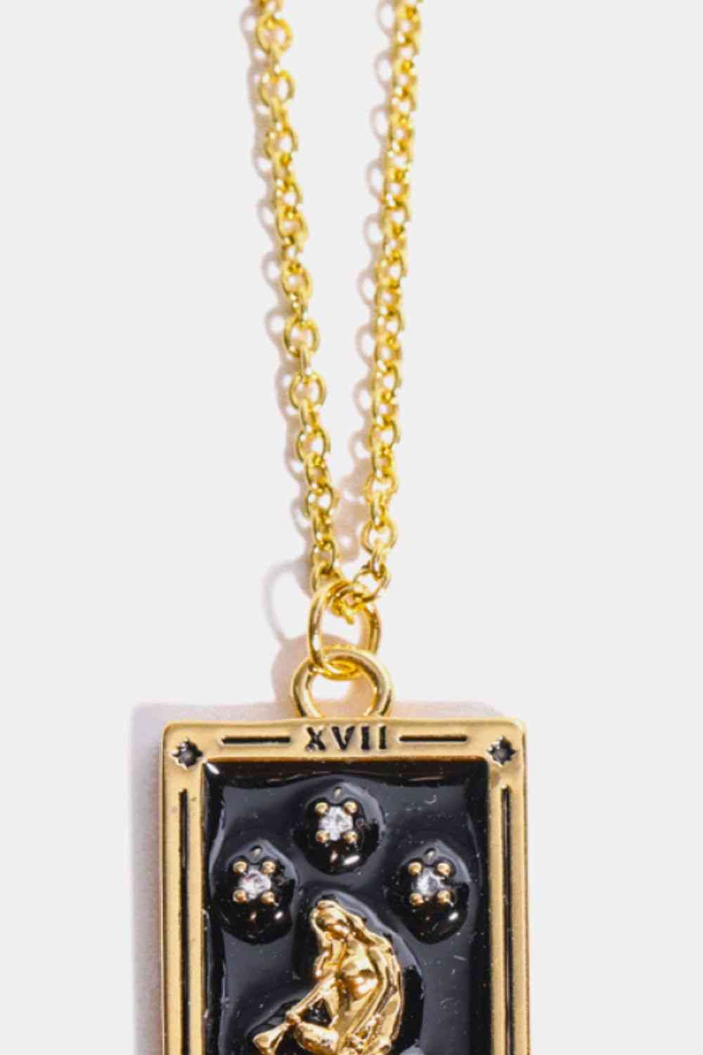 Tarot Card Pendant Stainless Steel Necklace-Bijou Crush