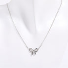 Bow Pendant Necklace - Titanium Steel Vibes-Bijou Crush