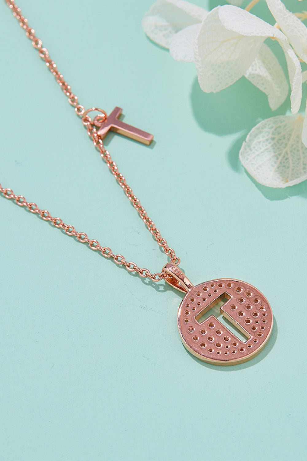 Adored Moissanite K to T Pendant Necklace-Bijou Crush