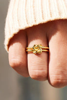 Timeless Silver Knot Ring - 925 Sterling Statement-Bijou Crush