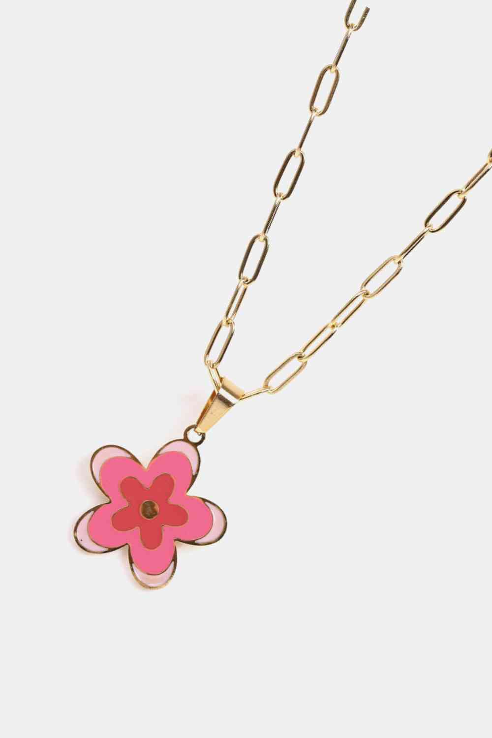Flower Pendant Stainless Steel Necklace-Bijou Crush