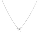 Sofia Bow Pendant Necklace – Sterling Silver or 14k Gold-Bijou Crush
