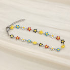 Flower & Cross Stainless Steel Bracelet-Bijou Crush
