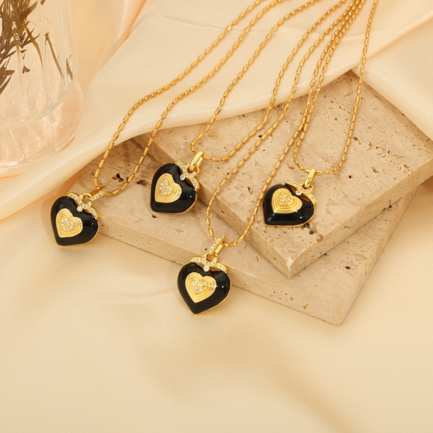 Titanium Steel Heart Shape Necklace-Bijou Crush