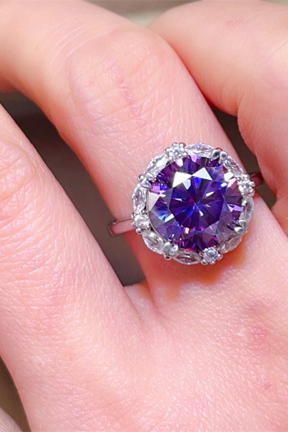 Bold & Brilliant 5-Carat Moissanite Sterling Silver Ring-Bijou Crush