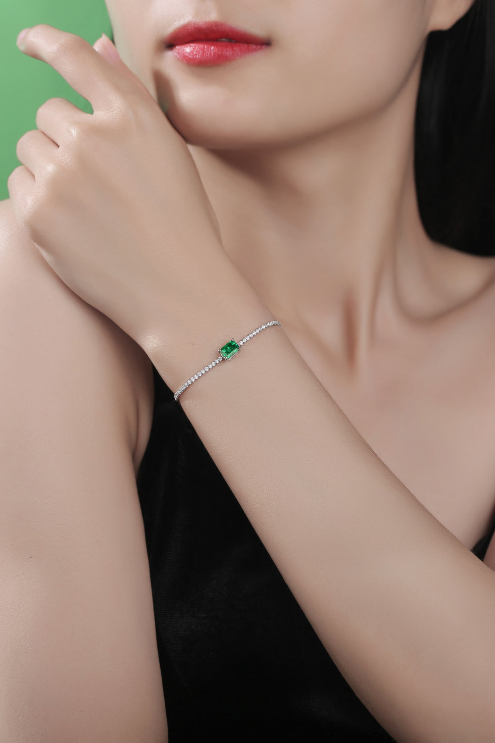 Adored 1 Carat Lab-Grown Emerald Bracelet-Bijou Crush
