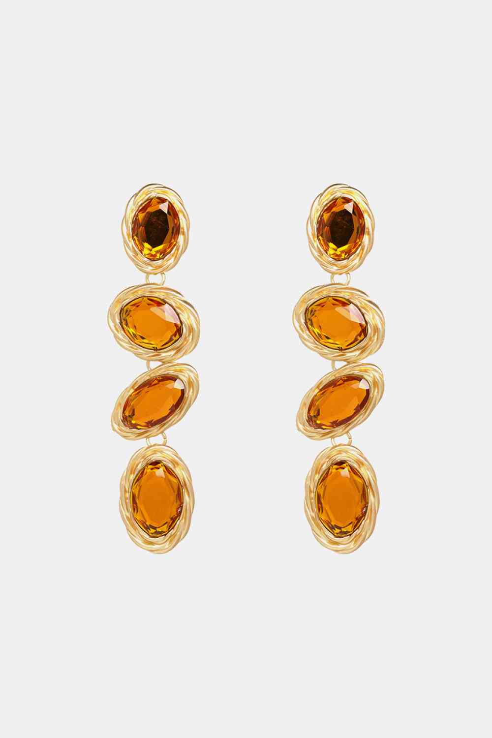 Geometrical Shape Resin Dangle Earrings-Bijou Crush