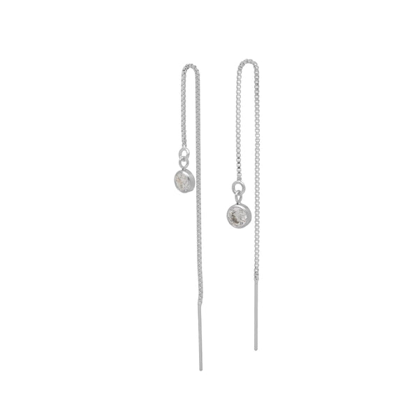Sabrina Sleek Threader Earrings – Sterling Silver or 14k Gold-Bijou Crush