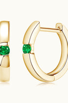 Lab-Grown Emerald Earrings-Bijou Crush