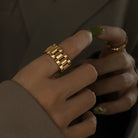 Plated Titanium Steel Ring-Bijou Crush