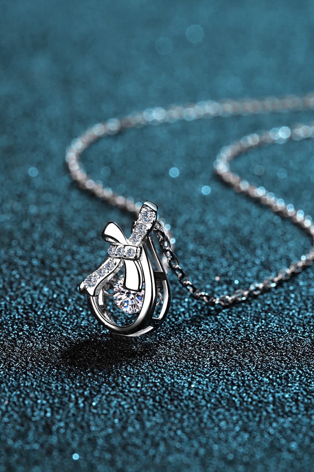 Moissanite 925 Sterling Silver Necklace-Bijou Crush