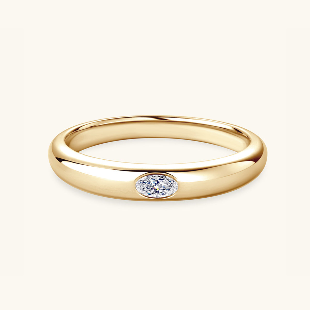 925 Sterling Silver Inlaid Moissanite Ring-Bijou Crush