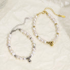 Freshwater Pearl Bracelet - Stainless Steel-Bijou Crush