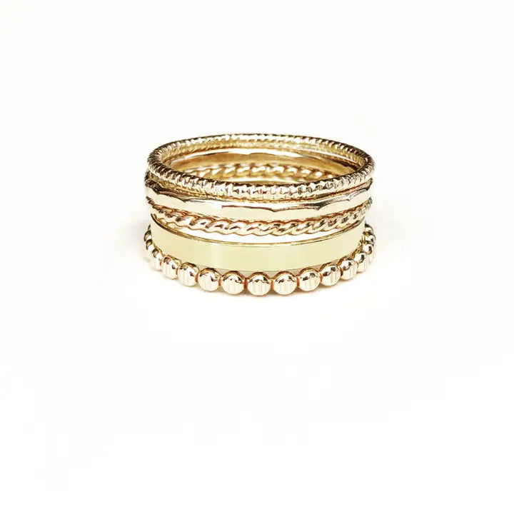 Penelope Stack Rings-Bijou Crush