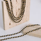 Agate Beaded Titanium Steel Necklace-Bijou Crush