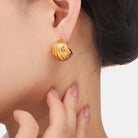 Titanium Steel Geometric Shape Earrings-Bijou Crush