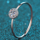 0.3-Carat Delicate Moissanite Ring in Sterling Silver-Bijou Crush