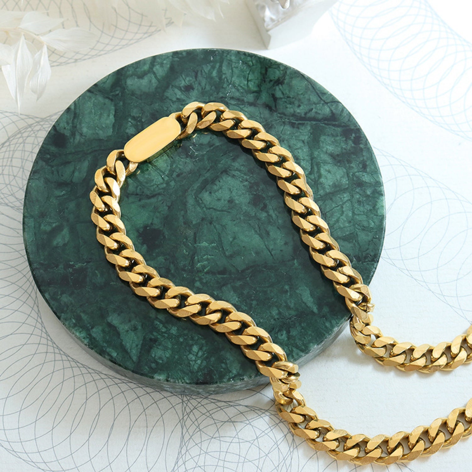 18K Gold-Plated Chain Necklace-Bijou Crush