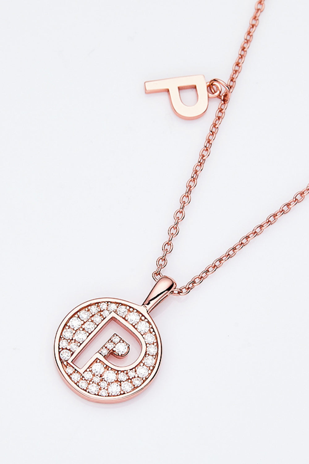 Adored Moissanite K to T Pendant Necklace-Bijou Crush