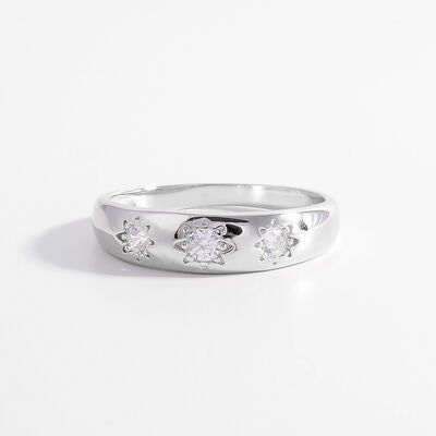 925 Sterling Silver Inlaid Zircon Ring-Bijou Crush