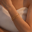 Minimalist Stainless Steel Cuff Bracelet-Bijou Crush