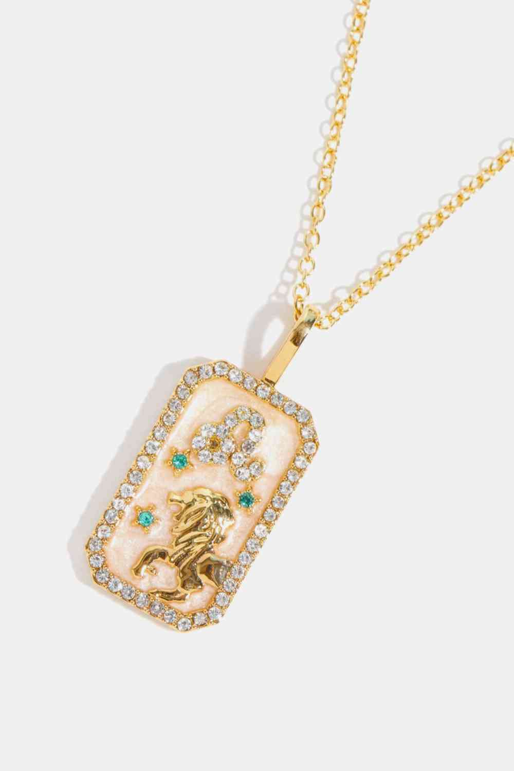 Rhinestone Constellation Pendant Copper Necklace-Bijou Crush