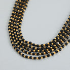 Agate Beaded Titanium Steel Necklace-Bijou Crush