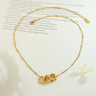 Titanium Steel Inlaid Zircon Pendant Necklace-Bijou Crush