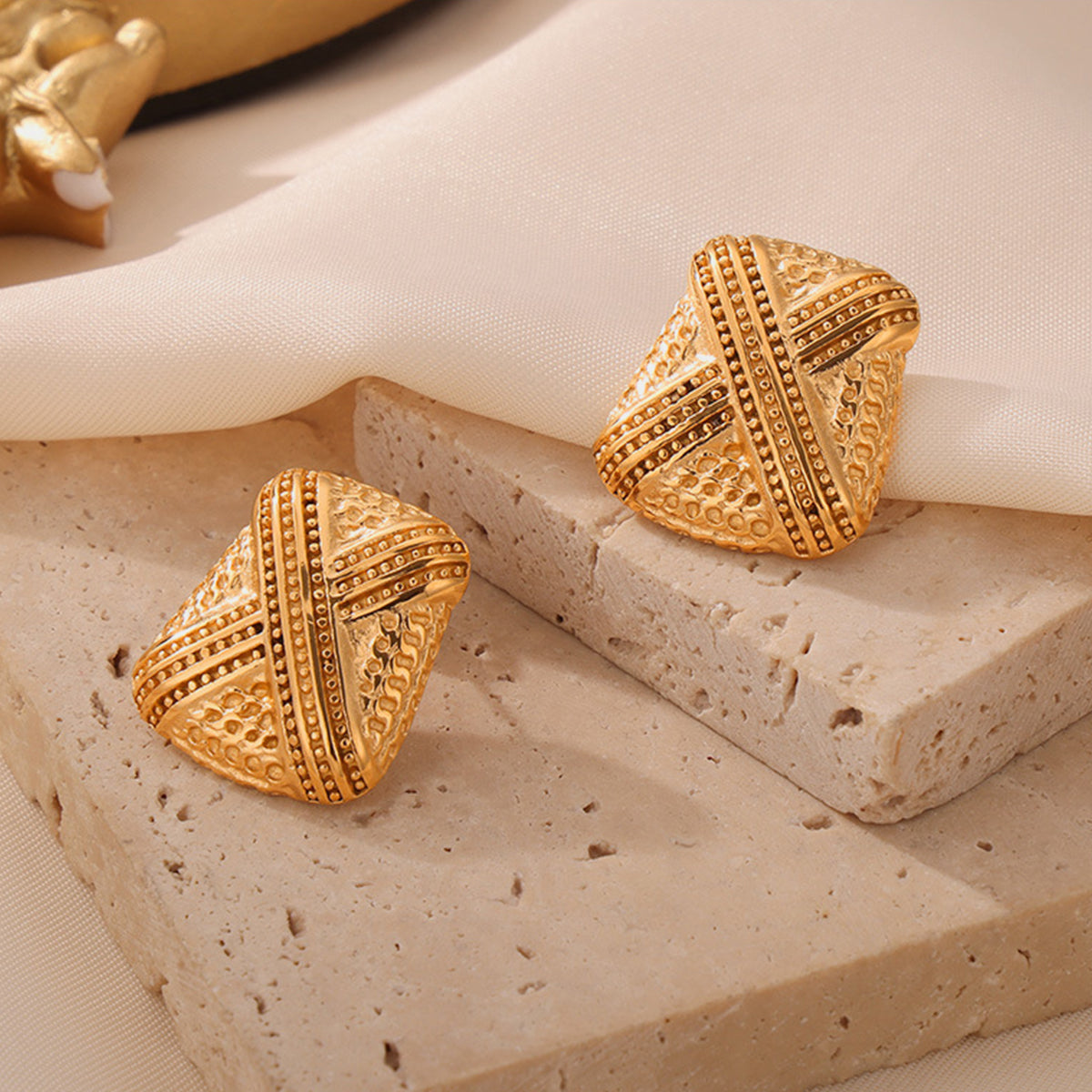 Titanium Steel Geometric Shape Earrings-Bijou Crush