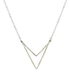 Sari Double Triangle Necklace-Bijou Crush