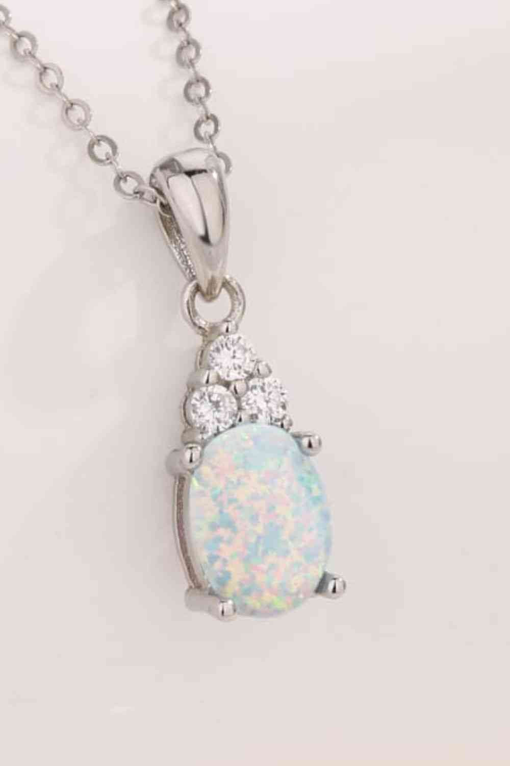 Find Your Center Opal Pendant Necklace-Bijou Crush