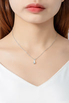 1.5 Carat Moissanite Pendant 925 Sterling Silver Necklace-Bijou Crush