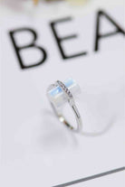 Natural Moonstone Platinum-Plated Ring-Bijou Crush