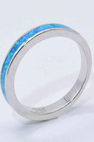 925 Sterling Silver Opal Ring in Sky Blue-Bijou Crush