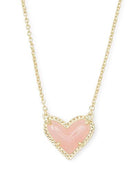 14K Gold-Plated Heart Pendant Necklace-Bijou Crush