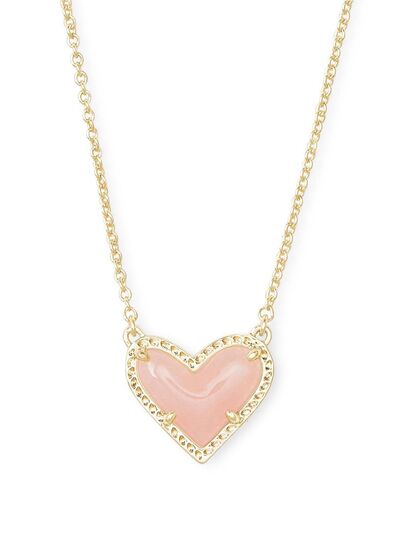 14K Gold-Plated Heart Pendant Necklace-Bijou Crush