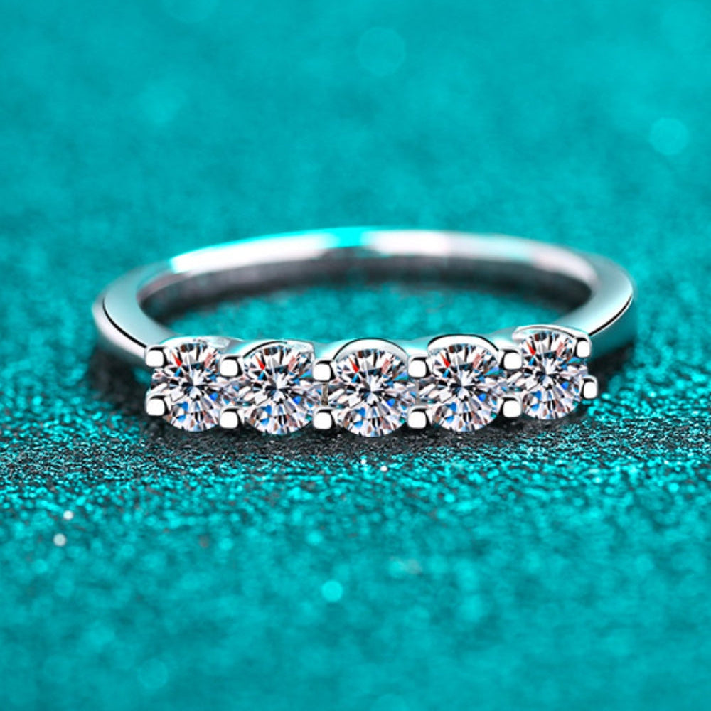 0.5 Carat Timeless Moissanite Sterling Silver Ring-Bijou Crush