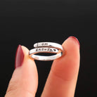 925 Sterling Silver Engraved Bypass Ring-Bijou Crush