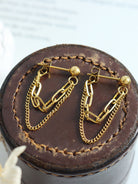 Double Trouble Titanium Steel Chain Earrings-Bijou Crush