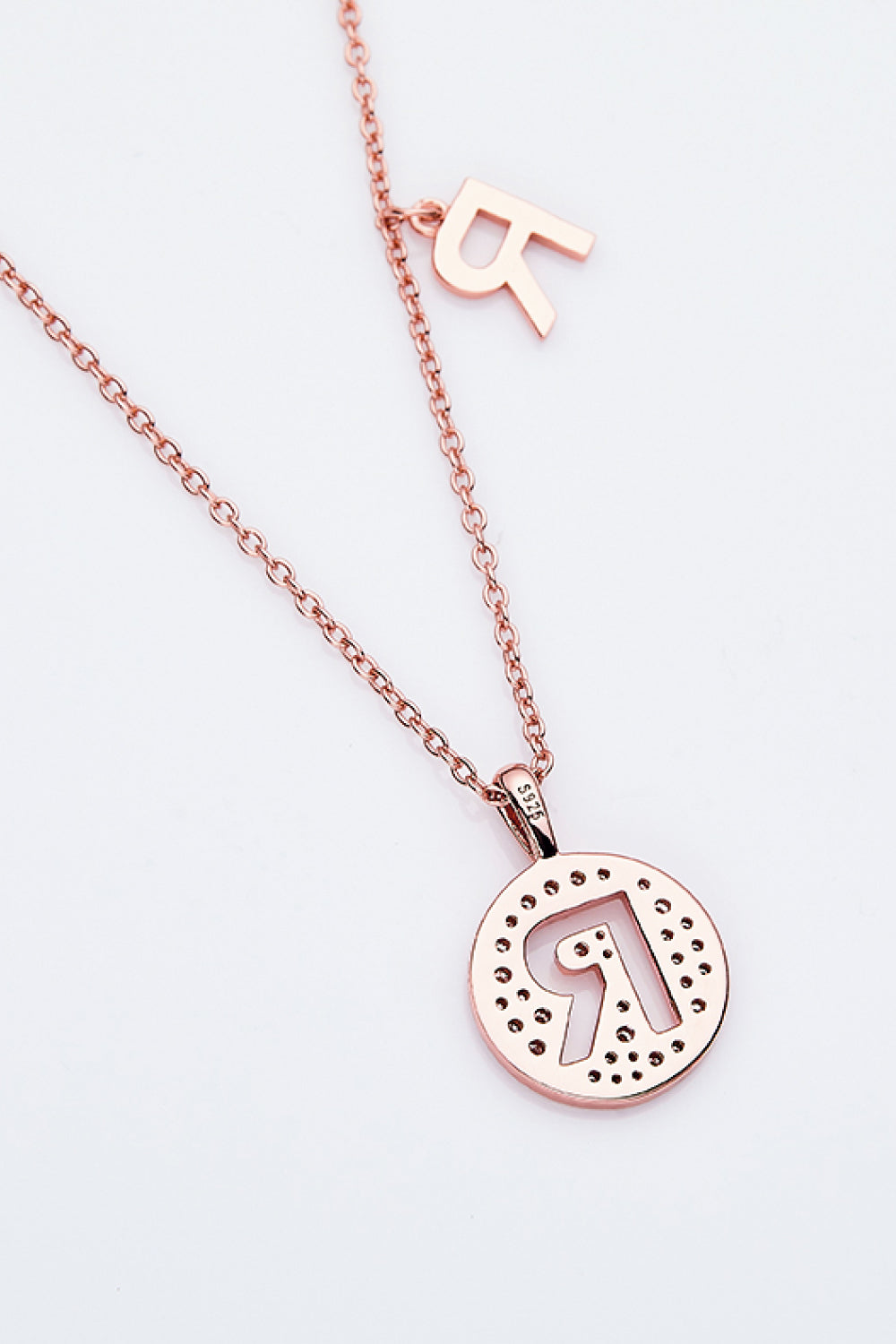 Adored Moissanite K to T Pendant Necklace-Bijou Crush