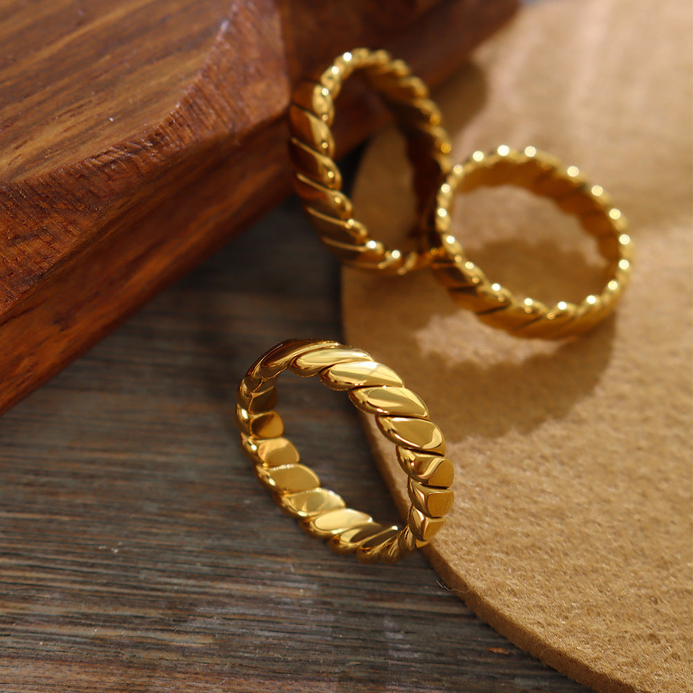 Titanium Steel Gold-Plated Ring-Bijou Crush