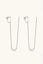 Moissanite 925 Sterling Silver Threader Earrings-Bijou Crush