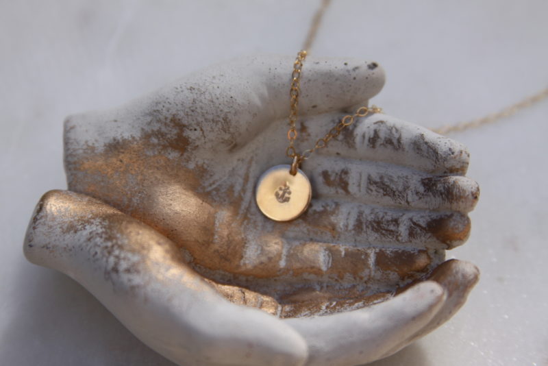 Tiny Anchor Necklace-Bijou Crush