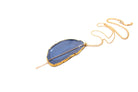 Gold Agate Necklace – Blue-Bijou Crush
