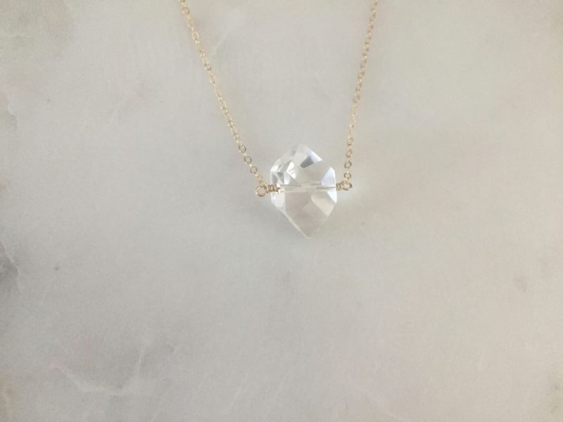 Herkimer Diamond Necklace-Bijou Crush