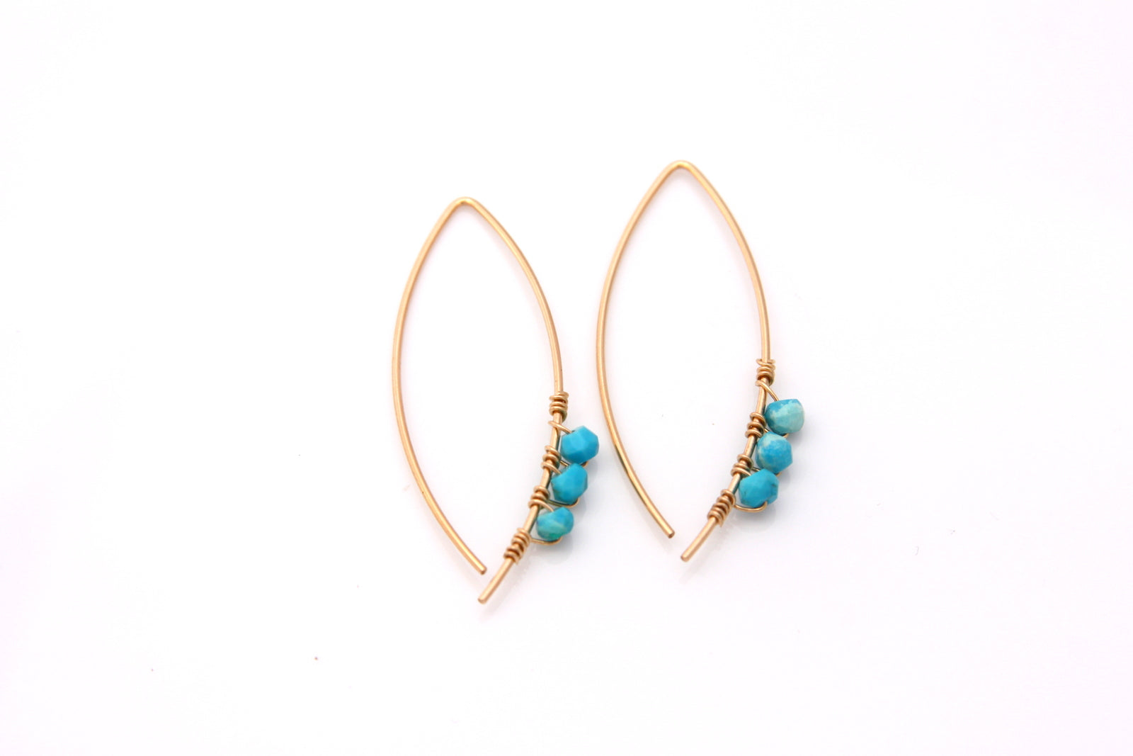 Modern Turquoise Earrings-Bijou Crush