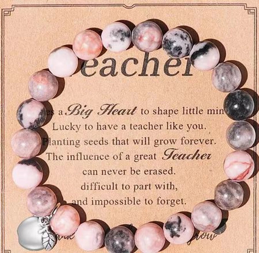 Commute Heart Shape Mixed Materials Handmade Bracelet-Bijou Crush