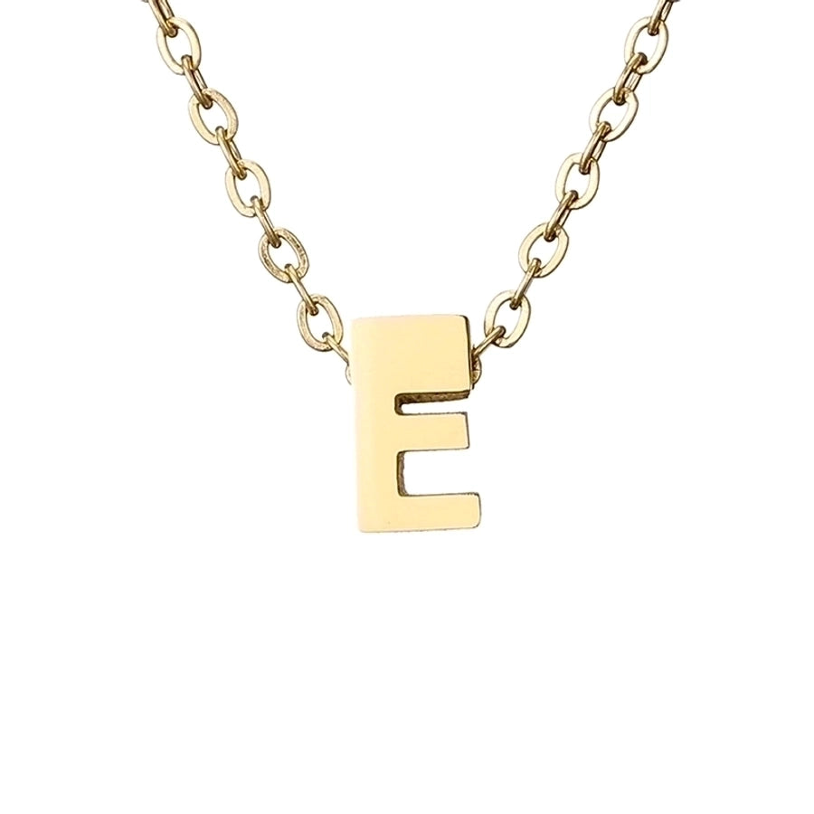 Letter Stainless Steel Titanium Plating Necklace-Bijou Crush