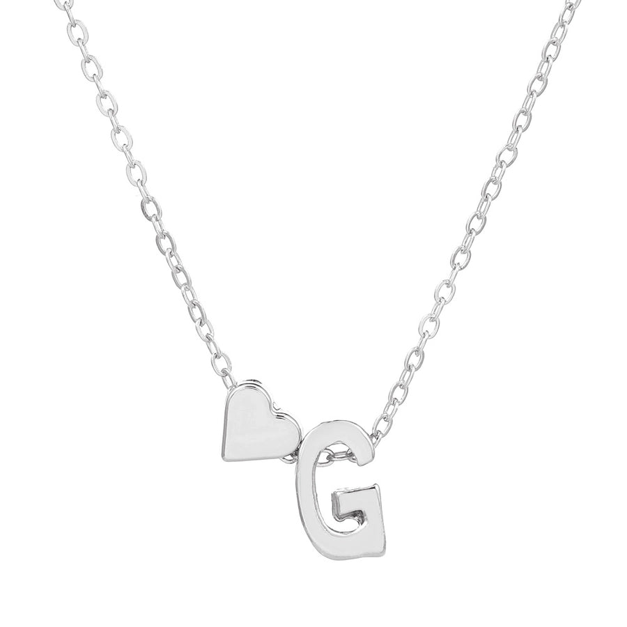 Love 26 English Alphabet Simple Alloy Necklace-Bijou Crush