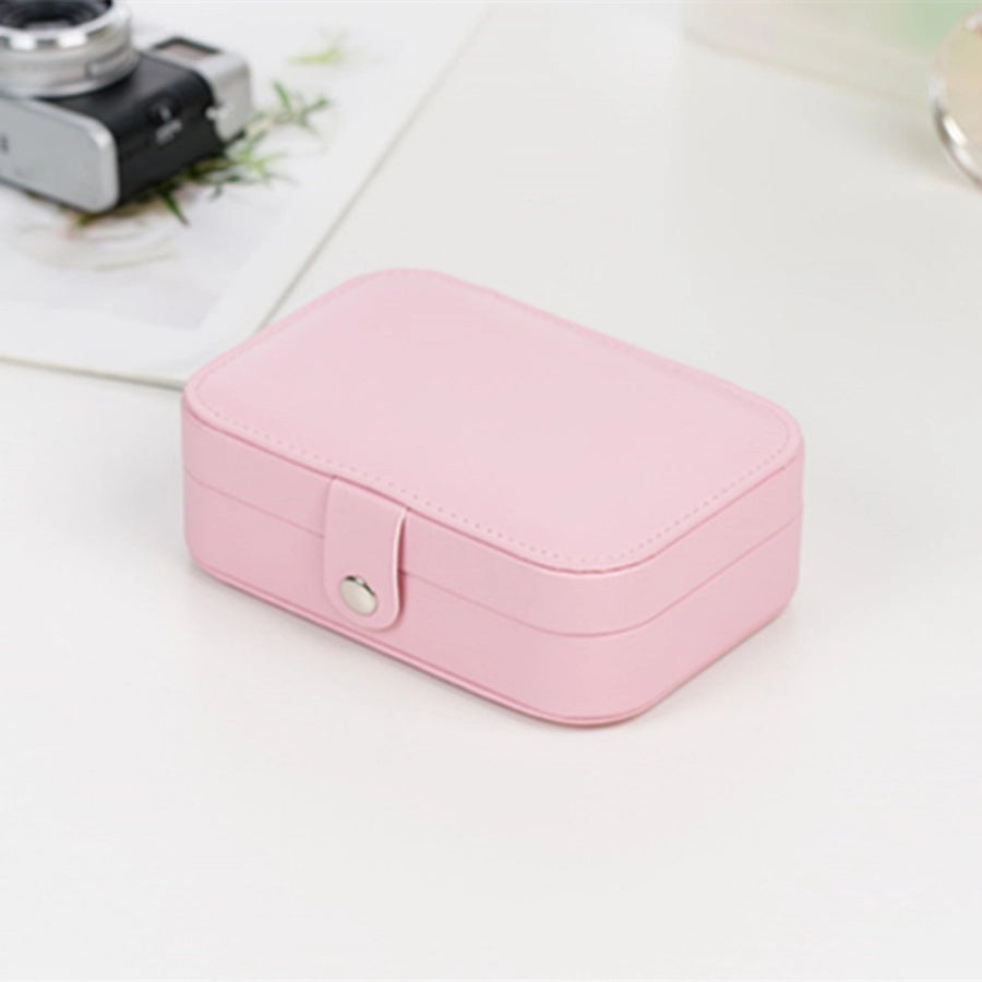 Simple Style Solid Color Leather PU Jewelry Boxes-Bijou Crush